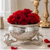 Load image into Gallery viewer, Webelkart Premium Decorative Gold Plated Urli Bowl | Floating Flower Bowl for Home Décor | Urli for Living Room,Temple | Ideal for Diwali, Wedding &amp; Housewarming Gift (Silver-Peacock)