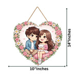 Load image into Gallery viewer, Webelkart Premium Couple Wall Hanging for Home Decor | Couple Gifts Forever Together Couple Design,Valentine Gift Item for Girlfriend/Boyfriend/Husband Wife Living Room Decoration (2)