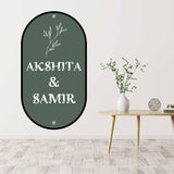 Load image into Gallery viewer, Webelkart Premium Customised Acrylic Name plate for home Entrance Outdoor, Personalised House name plates for home - 8 x 15 inches, Green