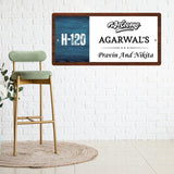 गैलरी व्यूवर में इमेज लोड करें, Webelkart Premium 12 x 6 Inhces Acrylic Home Entrance Name Plate Office Name Plate Decor | Custom name plate for Office and Shops -Home Decor Item