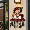 Load image into Gallery viewer, Webelkart Premium Cute Krishna Key Holder for Home/Office Decor/Key Hanger for Wall Decor,Decorative Item for Home (Red)
