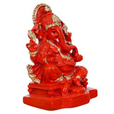 Load image into Gallery viewer, JaipurCrafts Polyresin Ganesha Statue for Car Dashboard Ganesha Murti Ganpati Idol Figurine for Home Temple| Ganesha Idol for Car Dashboard -Ganesha Idol for Home Decor Entrance (4 inches,Orange)