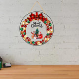 गैलरी व्यूवर में इमेज लोड करें, Webelkart Antique Merry Christmas Printed Wall Hanging/Front Door Hanging for Home and Christmas Decorations Items Christams Hanging (10&quot; inches)