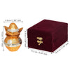 Load image into Gallery viewer, Webelkart Antique German Silver Plated Pooja Kalash with Coconut for Pooja Decor with Red Velvet Box/Swastik Kalash for Puja Temple/Diwali Gift Item/mangal Kalash (5" inches) (Gold)