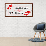 गैलरी व्यूवर में इमेज लोड करें, Webelkart Beautiful Acrylic Home Entrance Name Plate Office Name Plate Decor | Custom name plate for Office and Shops - 12 x 6 inches Home Decor Item