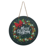 गैलरी व्यूवर में इमेज लोड करें, JaipurCrafts Premium Merry Christmas Printed Wall Hanging/Door Hanging for Home and Christmas Decorations Items- Christmas Gift Items (10 inches, Green)