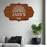 Load image into Gallery viewer, Webelkart Premium Wooden Custom Name Plate For Home Entrance,Wood House Name Plate,Home Entrance Outdoor Decor Item (12 x 7" Inches) customized name plate
