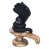 गैलरी व्यूवर में इमेज लोड करें, JaipurCrafts Premium Shivling with 5 Snake Shiv Lingam Statue Snake Idols of Shiva for Home Temple Decorative Diwali Vastu Gifts (Resin-5.11&quot; Inches)