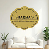 Load image into Gallery viewer, Webelkart Premium wood Customised Name plate for home Entrance outdoor and indoor,(11x10 Inches") Customized name plate