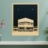 गैलरी व्यूवर में इमेज लोड करें, Webelkart Premium Set Of 3 Laser Cut Wooden Islamic Wall Art, Wall Hanging For Home/Office Decor,Muslim Wall Art For Living Room Decor,Masjid Al Aqsa,Masjid An-Nabawi,Masjid Al Kaaba