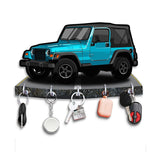Load image into Gallery viewer, JaipurCrafts Premium HD UV Printed mahindra Thar designer Wooden Key Holder Home and Office Decor (10 X 6 Inch, Wood, Multicolor)