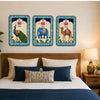 गैलरी व्यूवर में इमेज लोड करें, Webelkart Premium Set of 3 Indian Animal Wall Paintings For Wall Decor | Peacock, Elephant &amp; Camel Artwork |Wall Decor for Living Room, Bedroom, Office &amp; Hallway | UV Printed Rajasthani Painting 12x9