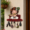 Load image into Gallery viewer, Webelkart Premium Cute Krishna Key Holder for Home/Office Decor/Key Hanger for Wall Decor,Decorative Item for Home (Red)