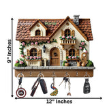 Load image into Gallery viewer, Webelkart Beautiful Sweet Home Key Holder for Home/Office Decor | Decorative House Key Hanger for Wall Key Chain for Home Entrance, Living Room Key Chain Holder (12" Inches)