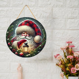 गैलरी व्यूवर में इमेज लोड करें, Webelkart Premium Christmas Decoration Wooden Wall Hanging Ornaments for Home | Living Room | Office,Merry Christmas Door Wall Hanging| Decoration Items (10&quot; Inches) Beautiful Santa Hanging