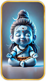 Load image into Gallery viewer, Webelkart Premium Cute Baby Shiva Wall Art with Golden Frame | 3D HD Printed Mahadev Meditation Painting,Wall Decor for Living Room, Bedroom &amp; Temple | Decorative Frame (18 x 10 Inches)