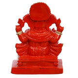 Load image into Gallery viewer, JaipurCrafts Polyresin Ganesha Statue for Car Dashboard Ganesha Murti Ganpati Idol Figurine for Home Temple| Ganesha Idol for Car Dashboard -Ganesha Idol for Home Decor Entrance (4 inches,Orange)