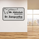 Load image into Gallery viewer, Webelkart Premium Acrylic Customised DENTIST NAME PLATE For Clinic, Outdoor House Name Plate For Home Entrance - (12 x 8 inches)