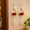 Load image into Gallery viewer, Webelkart Premium Set of 2 with Shubh Labh Wall Hanging for Diwali Decoration| Wall Decor |Temple Decor Wall Hanging |Pooja and Home Decor Hanging (Elephant) (White)