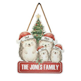 गैलरी व्यूवर में इमेज लोड करें, Webelkart Antique Christmas Customised Wall Hanging for Home Entrance | Wooden Door Hanging Name Plate For Office Decor Beautiful Home Decor Item (9x11&quot; Inches) Christmas Gift Item