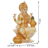गैलरी व्यूवर में इमेज लोड करें, JaipurCrafts Premium Resin Laxmi Ji Idol Statue for Home Decor | laxmi ji Murti for Office | Diwali Pooja Decorations| Diwali Pooja Idol (7&quot; Inches)