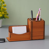 गैलरी व्यूवर में इमेज लोड करें, JaipurCrafts wooden Pen stand |Office Desk Storage with Drawer | Office Organizer | File Organizer | Desktop Organizer | Desk Accessories (12&quot;x5&quot; Inches)