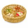 Load image into Gallery viewer, Webelkart Premium Golden Decorative Dry Fruit Serving Tray with 4 Bowls | Royal Round Snack &amp; Dry Fruit Platter for Home, Living Room, Dining Table &amp; Festive Gifting Diwali Gift Item.