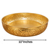 गैलरी व्यूवर में इमेज लोड करें, Webelkart Handcrafted Gold Plated Metal Chitai Design Urli Bowl for Floating Flowers and Tea Light Candles Home - Home Decoration Items for Ganesh Chaturthi,Diwali Decoration Items (11" Inches)