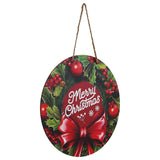 गैलरी व्यूवर में इमेज लोड करें, Webelkart Premium Merry Christmas Printed Wall Hanging for Home and Office Decor Christmas Decorations Items (Multicolor_14.5 inches)