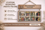गैलरी व्यूवर में इमेज लोड करें, Webelkart Premium Wooden Customised Photo Frame wall hanging With Custom Photo Upload (Upto 8 Photos) | Personalised Couple Memories Wall Hanging For Home | Valentine Day Gifts (20 x 15 inches)