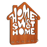 Load image into Gallery viewer, Webelkart Premium Home Sweet Home Wooden Key Hanger for Home/Office Decor, Key Holder for Wall Decor,Gift Item for Home (9" Inches)