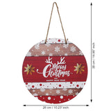 गैलरी व्यूवर में इमेज लोड करें, Webelkart Premium Merry Christmas Printed Wall Hanging/Door Hanging for Home and Office Decor Christmas Decorations Items (Multi Color_14.5 inches)