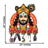 Load image into Gallery viewer, Webelkart Premium Baba Shyam Wooden Key Holder for Home/Office Decor,Key Hanger for Wall Decor,Key Chain Holdre for Wall,Home Decoration Item (12 x 11' Inches