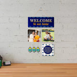 Load image into Gallery viewer, Webelkart Premium Wooden Welcome To Our Home With custom Photo Upload Customised Wall Hanging For Home Decor, Wall Decor Items for Home, Gift Item For Home Decor (35.5 x 25.4 Cm)