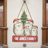 गैलरी व्यूवर में इमेज लोड करें, Webelkart Antique Christmas Customised Wall Hanging for Home Entrance | Wooden Door Hanging Name Plate For Office Decor Beautiful Home Decor Item (9x11&quot; Inches) Christmas Gift Item