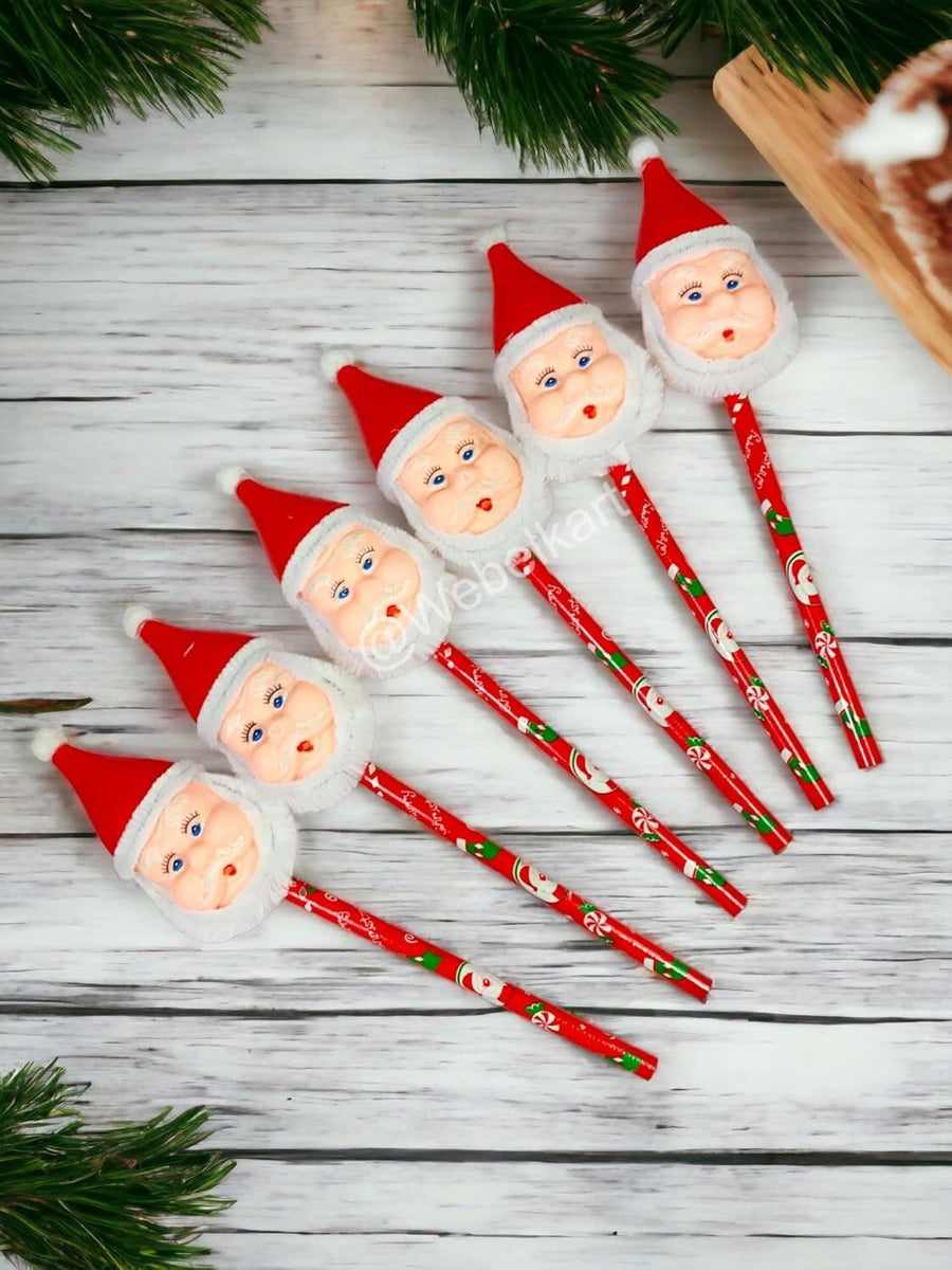 Christmas Pencils And Erasers 30Pcs Christmas Gingerbread Man Pencils ...