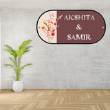 Load image into Gallery viewer, Webelkart Customised Acrylic Name plate for home Entrance Office Decor Outdoor, Personalised House name plates for home - 15 x 8 inches