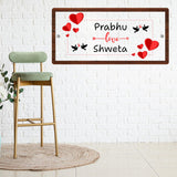 गैलरी व्यूवर में इमेज लोड करें, Webelkart Beautiful Acrylic Home Entrance Name Plate Office Name Plate Decor | Custom name plate for Office and Shops - 12 x 6 inches Home Decor Item