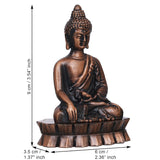 Load image into Gallery viewer, JaipurCrafts Premium Lord Metal Gautam Buddha Statue of Sakyamuni Statue Showpiece for Home/Office Decor |Decorative Items for Home- Car Dashboard Idols (3.5" Inches Copper Color)