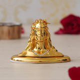 गैलरी व्यूवर में इमेज लोड करें, Webelkart Premium Metal Adiyogi Shiva Statue for Home and Car Dashboard (Self Adhesive, 2.5 in) (Gold)