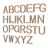 Load image into Gallery viewer, Webelkart Premium Laser Cut 26 PES Capital Alphabet Letter for Kids Learning Gift/Wall Decor/Letter Board/School Board (Wood Colour)