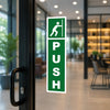 Load image into Gallery viewer, Webelkart Push Pull Door Sign Sticker Set | Self-Adhesive Wood Door Signs for Glass Doors | Push &amp; Pull Indicator Labels for Office, Hotel, Restaurant,Shop &amp; Commercial Entrances Set Of 2 ( 12 x 4" Inches )