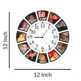 गैलरी व्यूवर में इमेज लोड करें, Webelkart Premium Customize Wall Clocks with Photo Acrylic Photo Analog Wall Clocks | Personalized Clock for Your Sweet Home is Ideal for Gifting Your Loved Ones -12 x 12 inches