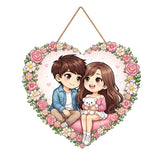 Load image into Gallery viewer, Webelkart Premium Couple Wall Hanging for Home Decor | Couple Gifts Forever Together Couple Design,Valentine Gift Item for Girlfriend/Boyfriend/Husband Wife Living Room Decoration (2)