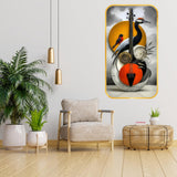 गैलरी व्यूवर में इमेज लोड करें, Webelkart Premium Modern Abstract Bird &amp; Musical Instrument Wall Art | 3D UV Printed Wooden Wall Decor | Premium Artistic Home Decoration for Living Room, Bedroom &amp; Office (17.5" Inches)