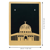गैलरी व्यूवर में इमेज लोड करें, Webelkart Premium Set Of 3 Laser Cut Wooden Islamic Wall Art, Wall Hanging For Home/Office Decor,Muslim Wall Art For Living Room Decor,Masjid Al Aqsa,Masjid An-Nabawi,Masjid Al Kaaba