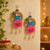 Load image into Gallery viewer, Webelkart Premium Set of 2 with Shubh Labh Wall Hanging for Diwali Decoration| Wall Decor |Temple Decor Wall Hanging |Pooja and Home Decor Hanging (Flut Designs)