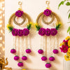 Load image into Gallery viewer, Webelkart Premium Purple Set of 2 with Shubh Labh Wall Hanging for Diwali Decoration| Wall Decor |Temple Decor Wall Hanging |Pooja and Home Decor Hanging (Elephant) (Purple)
