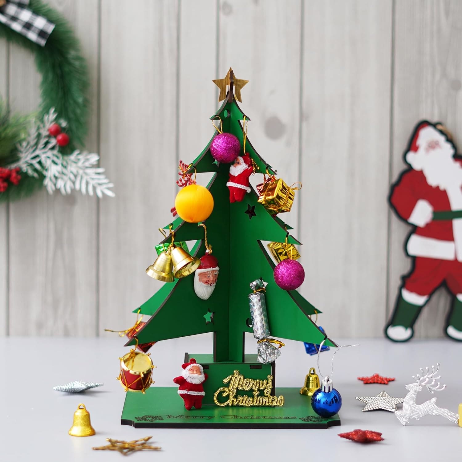 Webelkart Premium Artificial Mini Christmas Tree with 20 Ornamnets