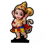 Load image into Gallery viewer, Webelkart Premium Lord Hanuman Ji Idol Figurine with Traditional Dress, Table Stand, Home and Office Decor, 4 x 6 inches | Decorative Items for Home